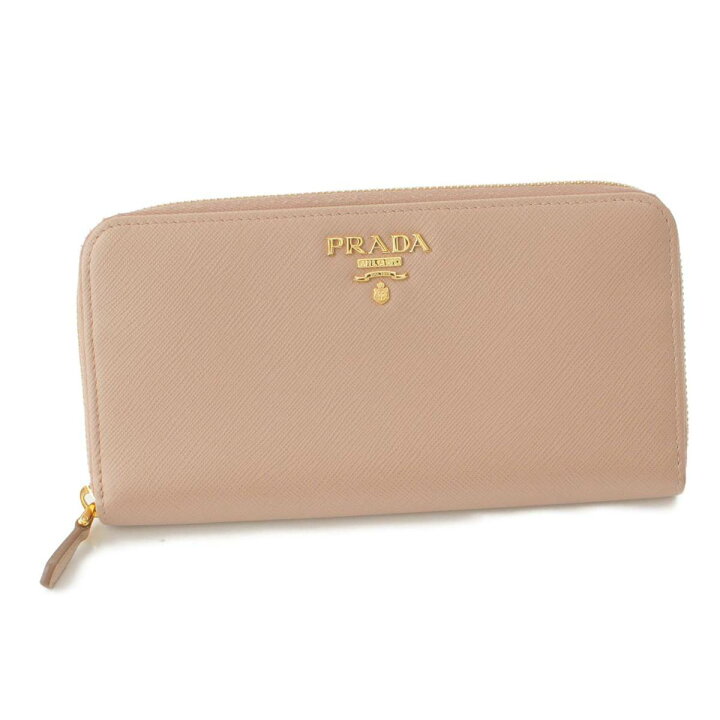 楽天市場】【プラダ】Prada サフィアーノ ロゴ ラウンドジップ 