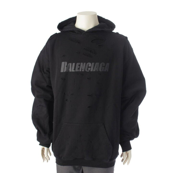楽天市場】【バレンシアガ】Balenciaga ロゴ デストロイ フーディー 
