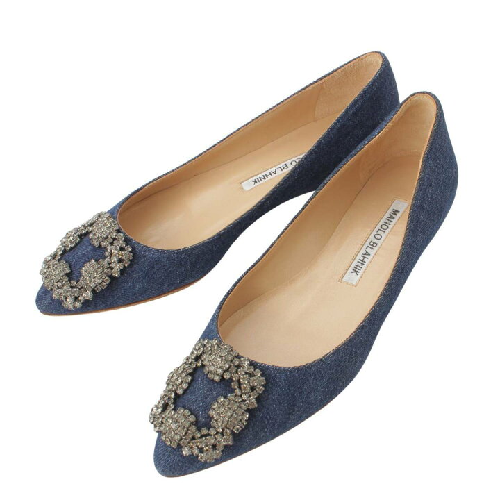 楽天市場】【マノロブラニク】Manolo Blahnik デニム ハンギシ HANGISI 