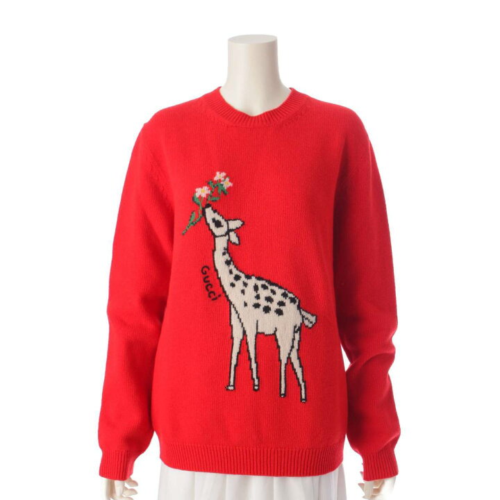 楽天市場】【グッチ】Gucci Deerlet Wool Sweater キリンデザイン 