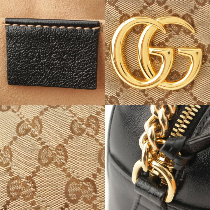 楽天市場】【グッチ】Gucci GGマーモント キルティング GGキャンバス
