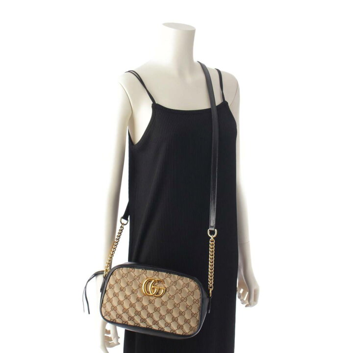 楽天市場】【グッチ】Gucci GGマーモント キルティング GGキャンバス 