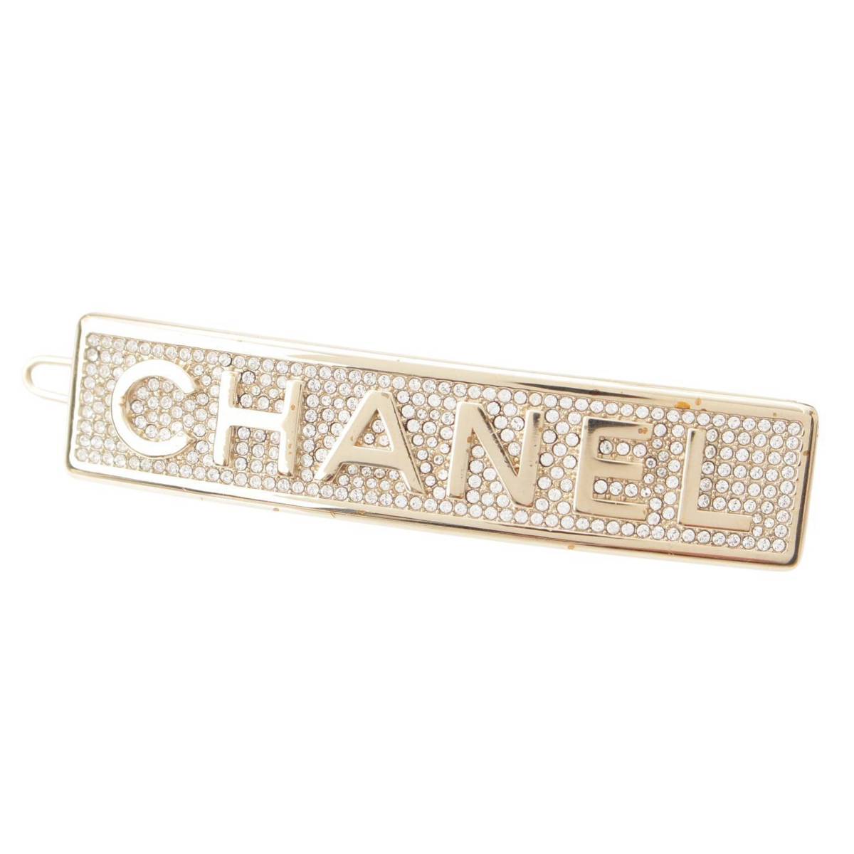 楽天市場】【シャネル】Chanel B21 ロゴ ラインストーン ヘアクリップ