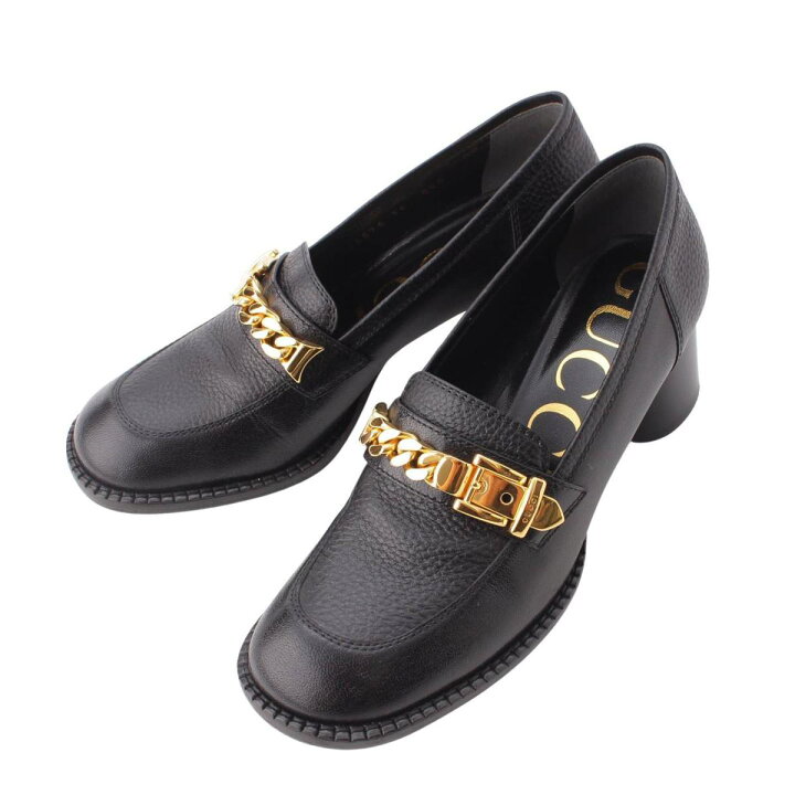 楽天市場】【グッチ】Gucci チェーンバックル金具 レザー ミッドソール 