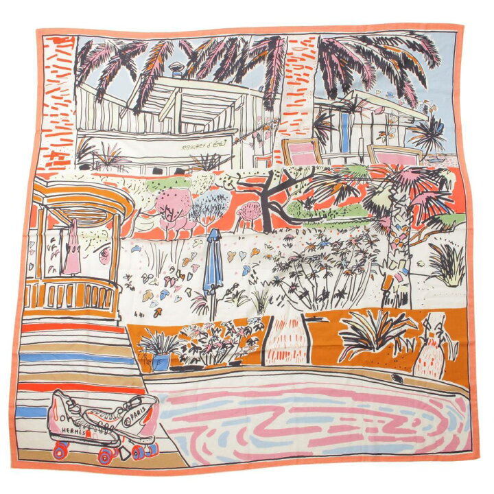 楽天市場】【エルメス】Hermes カレ140 RAYURES D 