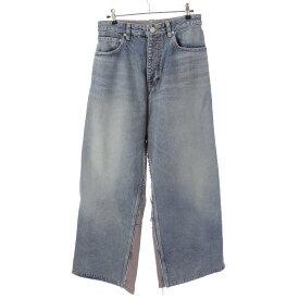 【バレンシアガ】Balenciaga　23SS メンズ HYBRID BAGGY JEANS ハイブリッド デニム パンツ 738751 ブルー XS 【中古】【鑑定済・正規品保証】197764