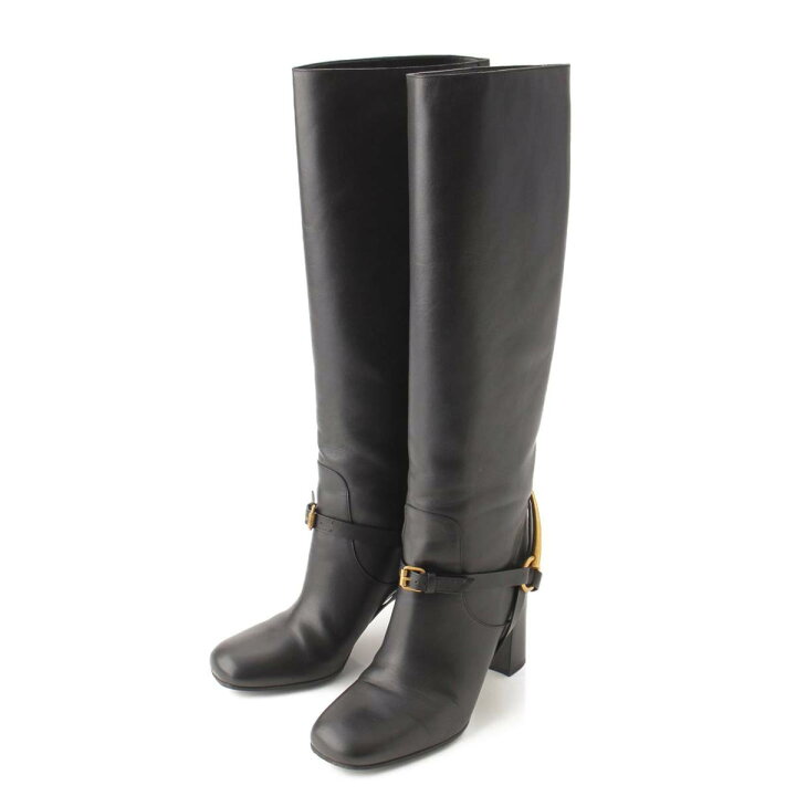 楽天市場】【グッチ】Gucci ホースビット レザー ロングブーツ 358215 