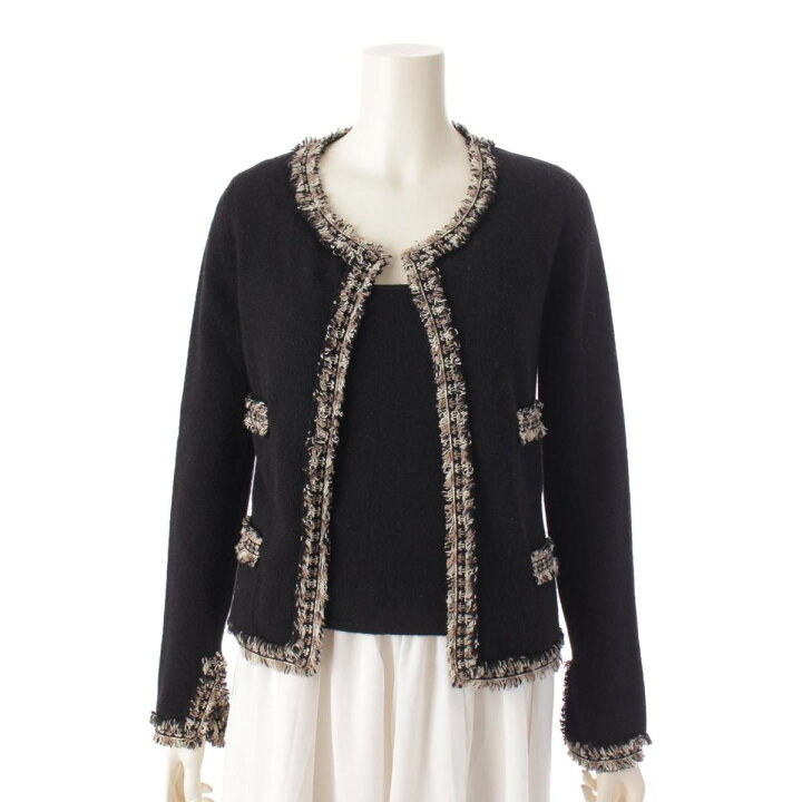 楽天市場】【シャネル】Chanel 02A ココマーク トリム カシミヤ 