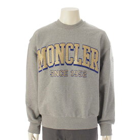 【モンクレール】Moncler　22年 メンズ SINCE 1952 ロゴ スウェット トレーナー トップス グレー M 【中古】【鑑定済・正規品保証】198080