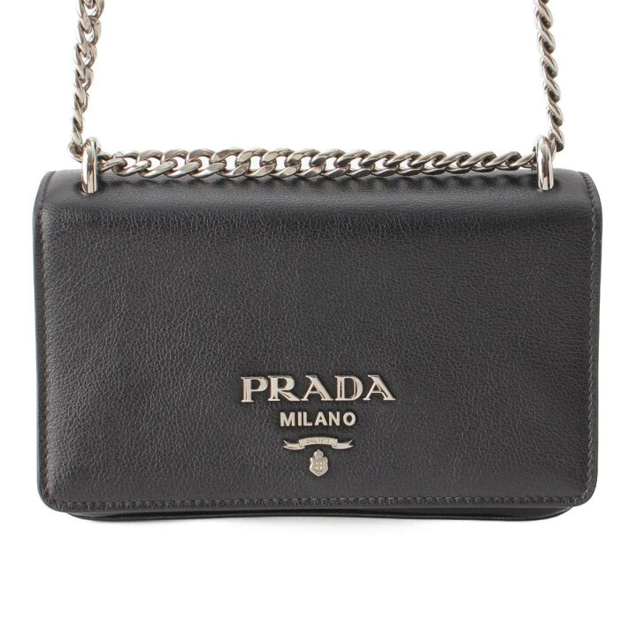 楽天市場】【プラダ】Prada カーフレザー チェーンショルダーバッグ 
