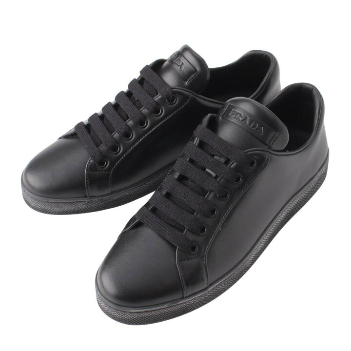 楽天市場】【プラダ】Prada ロゴ レースアップ レザー スニーカー 