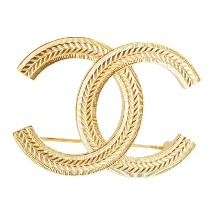 楽天市場】【シャネル】Chanel B23A ココマーク リーフ ブローチ 