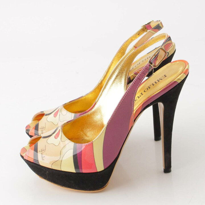 楽天市場】【エミリオプッチ】Emilio Pucci パテント スリングバック 