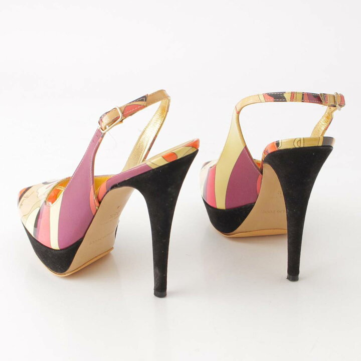 楽天市場】【エミリオプッチ】Emilio Pucci パテント スリングバック 