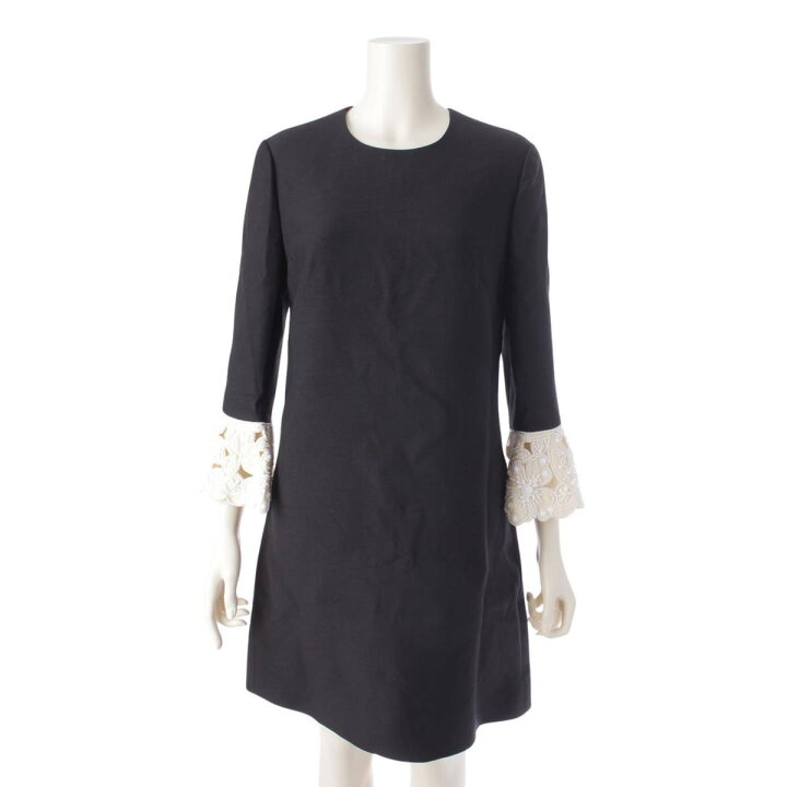 楽天市場】【ヴァレンティノ】Valentino ウール×シルク レーススリーブ  