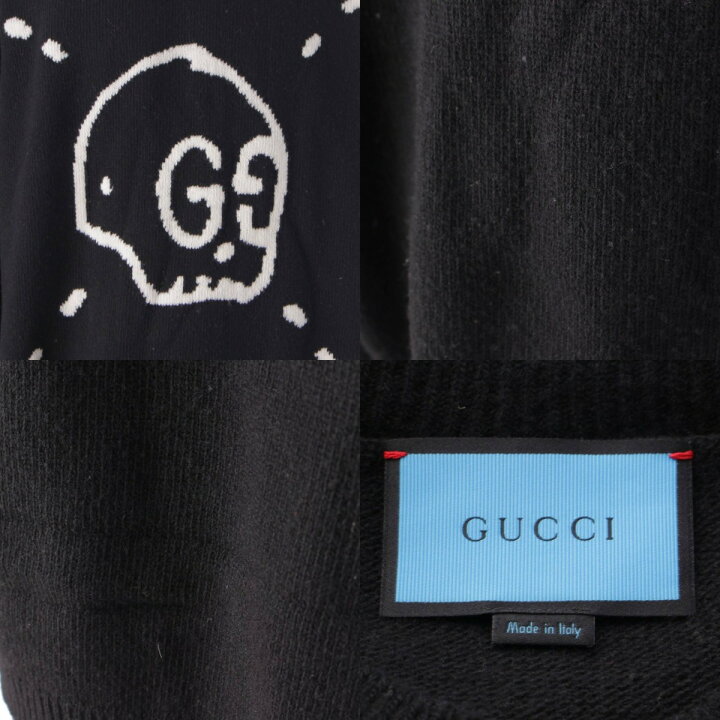 楽天市場】【グッチ】Gucci メンズ GG ゴースト スカル ウール ニット 