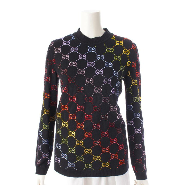楽天市場】【グッチ】Gucci GGジャガード ラインストーン ウール  