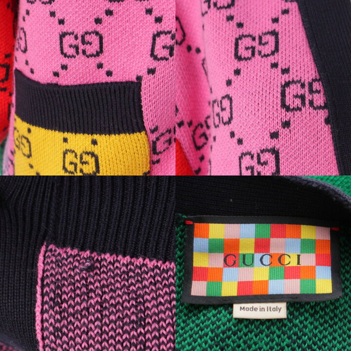 楽天市場】【グッチ】Gucci GG柄 ジャガード ニット ウール コットン 