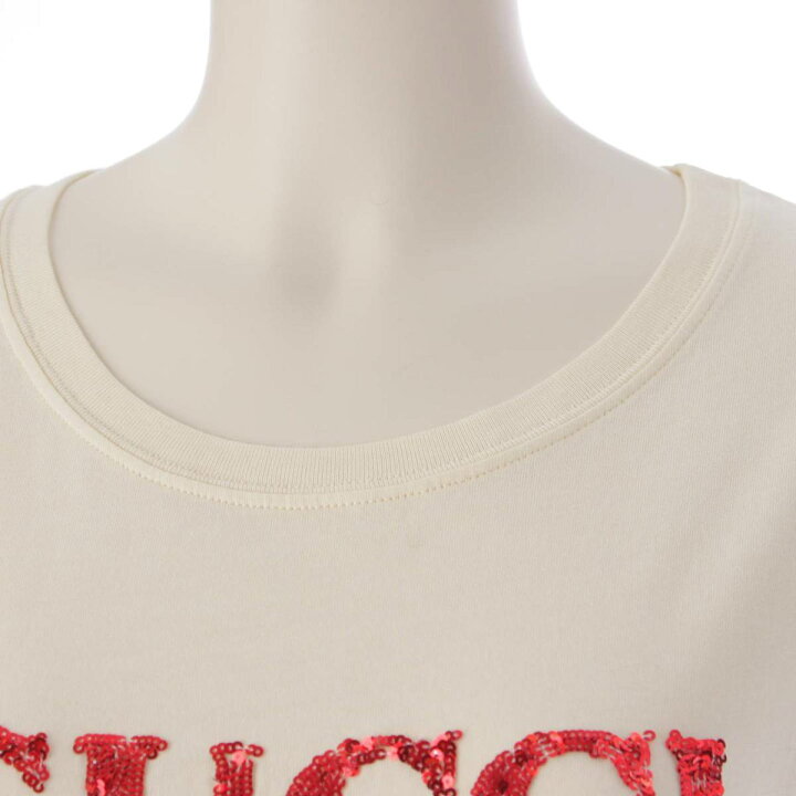楽天市場】【グッチ】Gucci スパンコール ロゴ 半袖 コットン Tシャツ 
