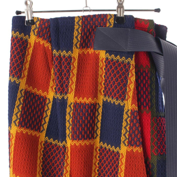 楽天市場】【ロエベ】Loewe レザー ウール パッチワーク ベルト ラップ 
