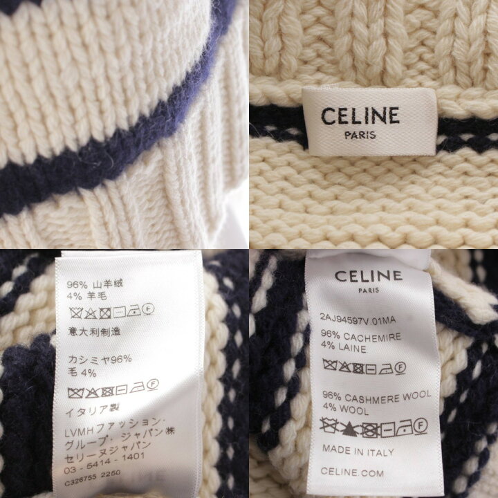 楽天市場】【セリーヌ】Celine 23SS カシミヤ×ウール ボートネック 