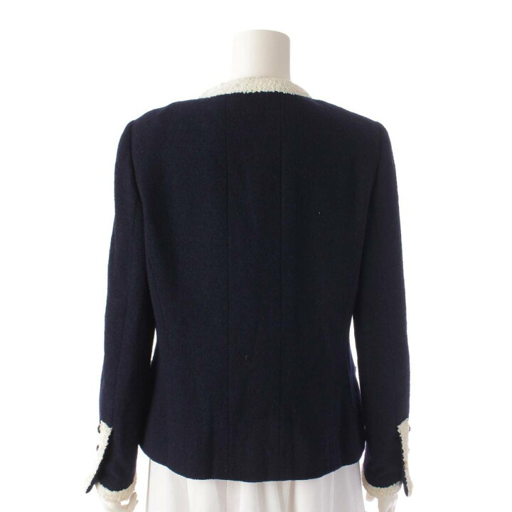 楽天市場】【シャネル】Chanel 95C トリミング ツイード ココボタン 