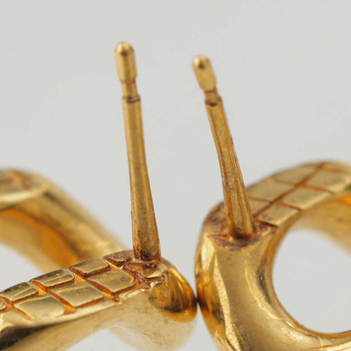 ◇セリーヌ◇新品仕上済 CELINE マカダム ゴールド ピアス 1.2g 片耳  