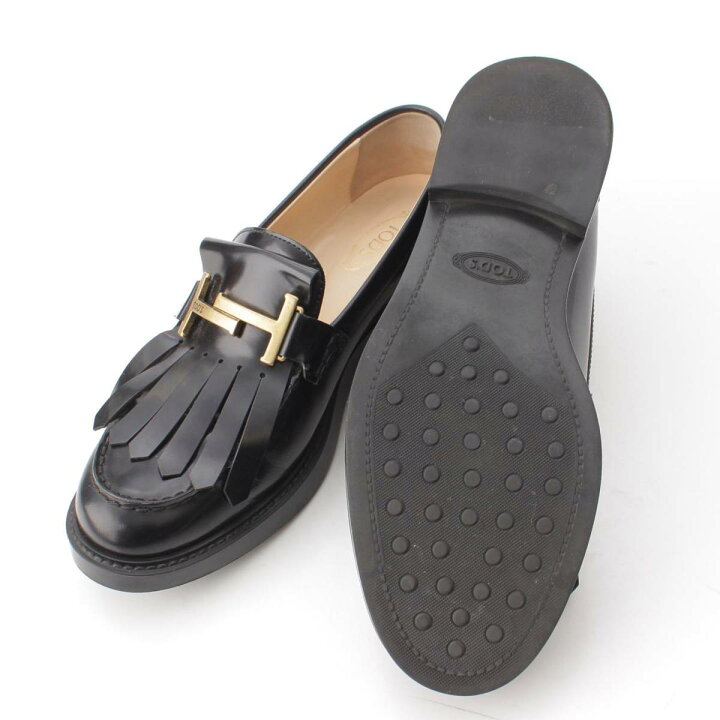 楽天市場】【トッズ】Tods レザー ダブルT タッセル フリンジ 