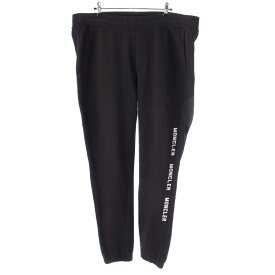 【モンクレール】Moncler　メンズ PANTALONE ロゴ スウェット パンツ ボトムス E20918707650 ブラック XXL 【中古】【鑑定済・正規品保証】201869