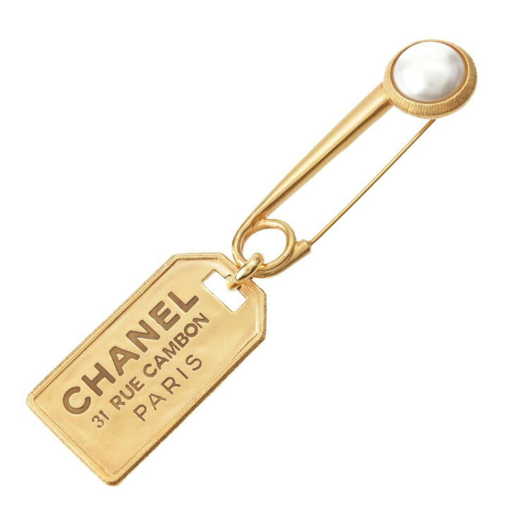 楽天市場】【シャネル】Chanel F20V カンボンプレート パール ロゴ GP 