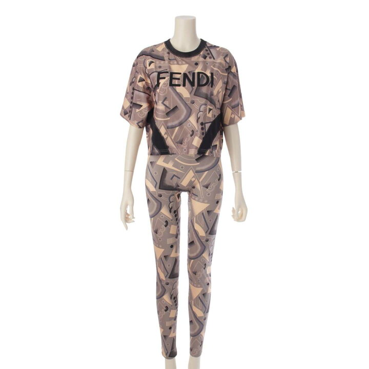 楽天市場】【フェンディ】Fendi 総柄 ロゴ レギンス Tシャツ スポーツ 