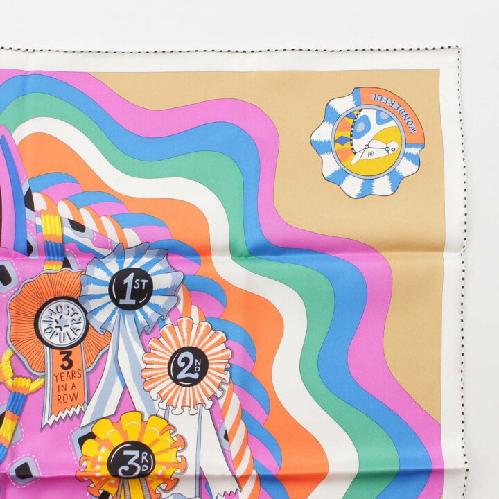 楽天市場】【エルメス】Hermes カレ70 シルクスカーフ CHEVAL MASCOTTE 
