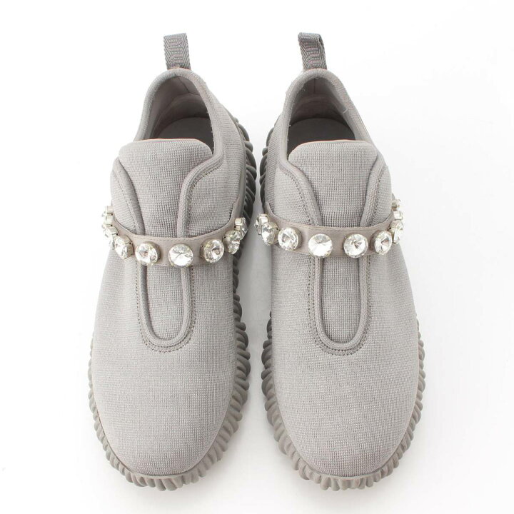 楽天市場】【ミュウミュウ】Miu Miu クリスタルスタッズ スリッポン 