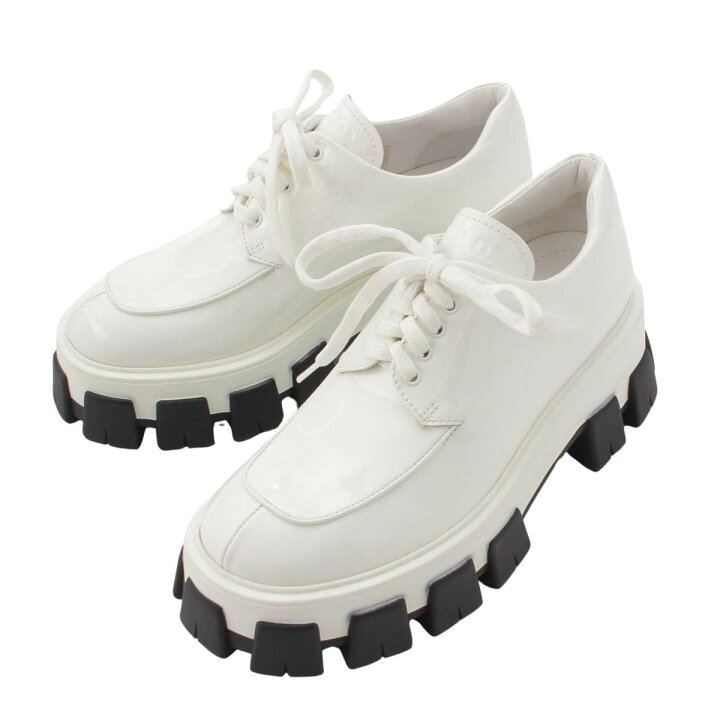 楽天市場】【プラダ】Prada モノリス パテントレザー ローファー 