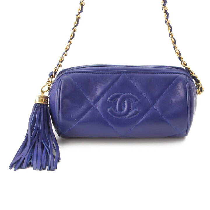 楽天市場】【シャネル】Chanel ココマーク フリンジ ラムスキン  