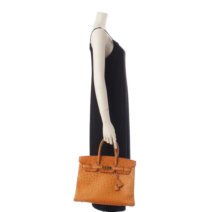 楽天市場】【エルメス】Hermes バーキン35 オーストリッチ ゴールド 