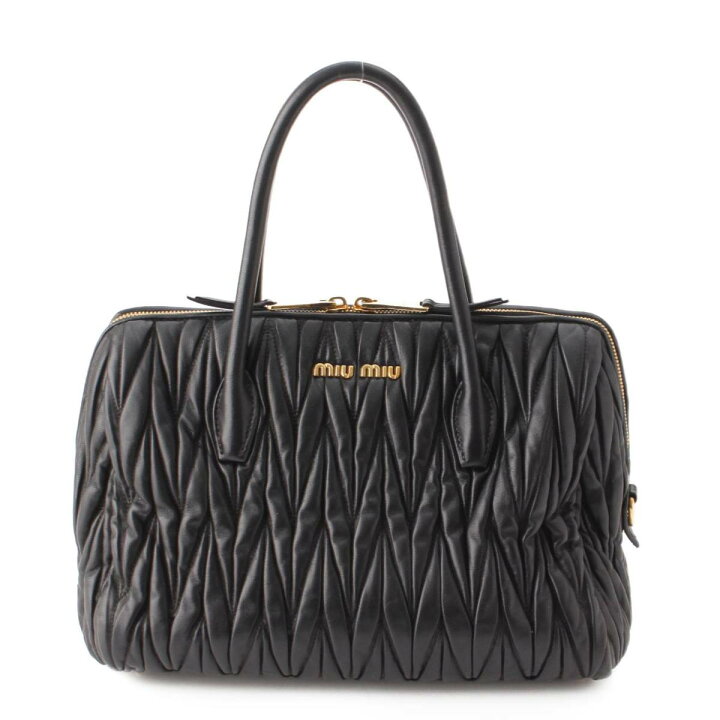 楽天市場】【ミュウミュウ】Miu Miu マテラッセ ロゴ レザー 2way  