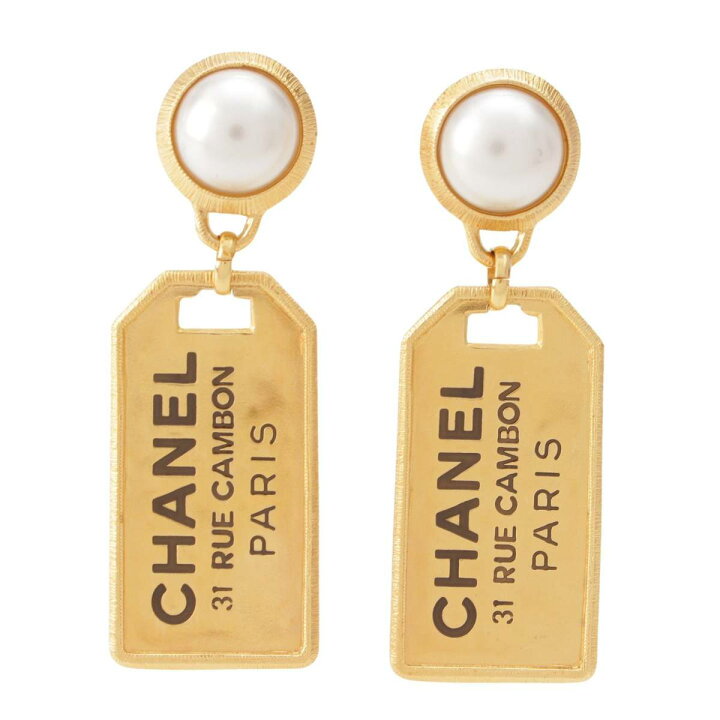 楽天市場】【シャネル】Chanel P20C ロゴ カンボン パール プレート 
