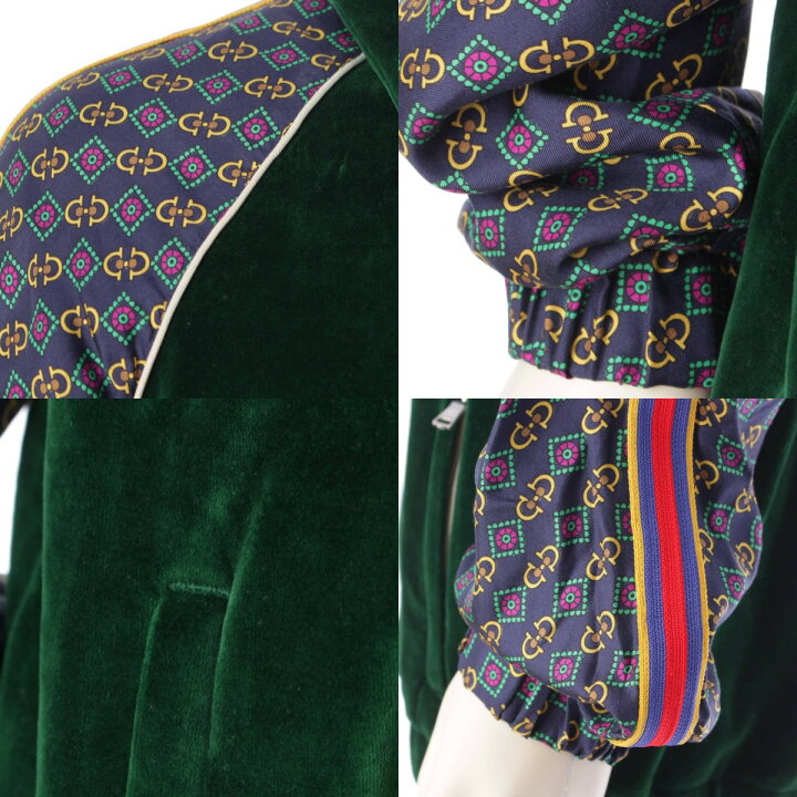楽天市場】【グッチ】Gucci メンズ コットン ベロア 切替 ナイロン 