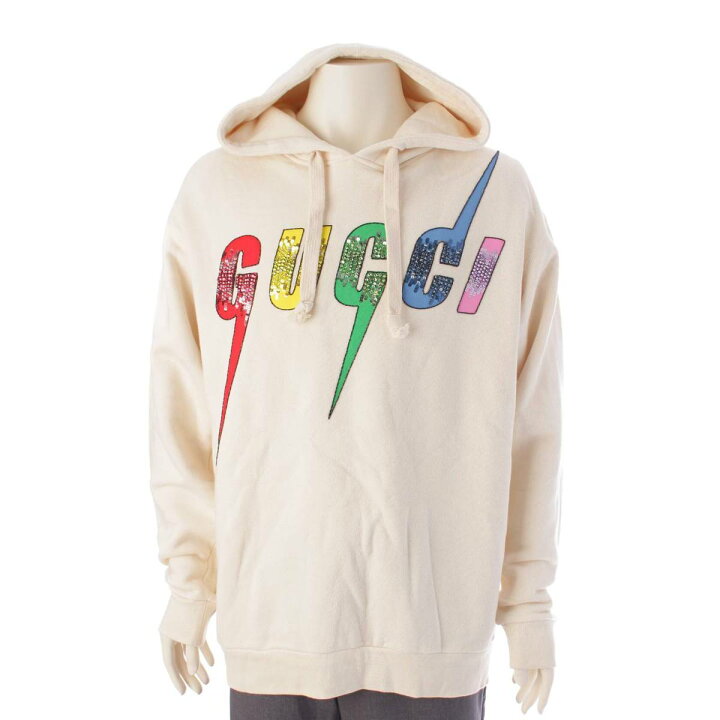 GUCCI グッチ パーカー ブレードロゴ スパンコール