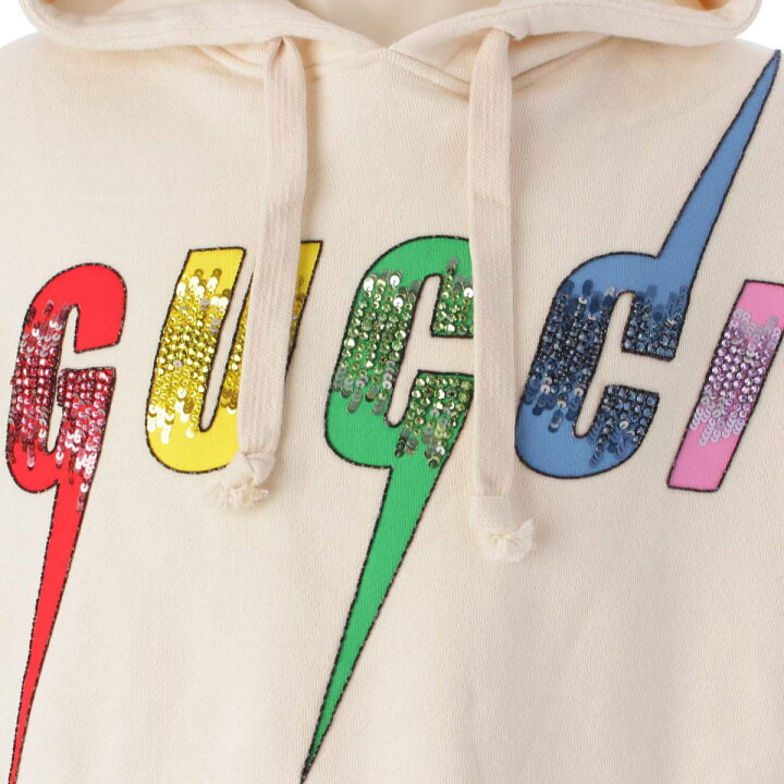 GUCCI グッチ パーカー ブレードロゴ スパンコール