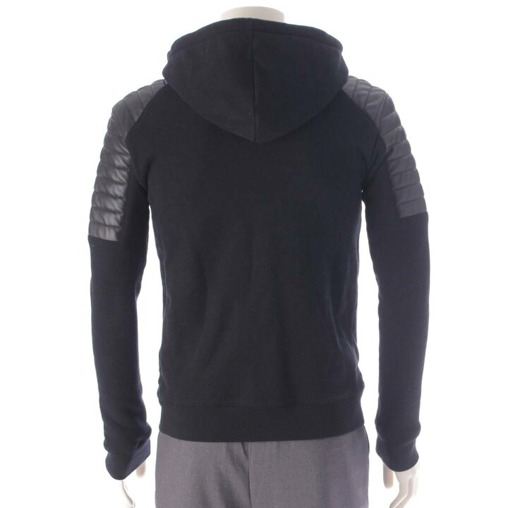 楽天市場】【バルマン】Balmain メンズ レザー 切替 ジップアップ 