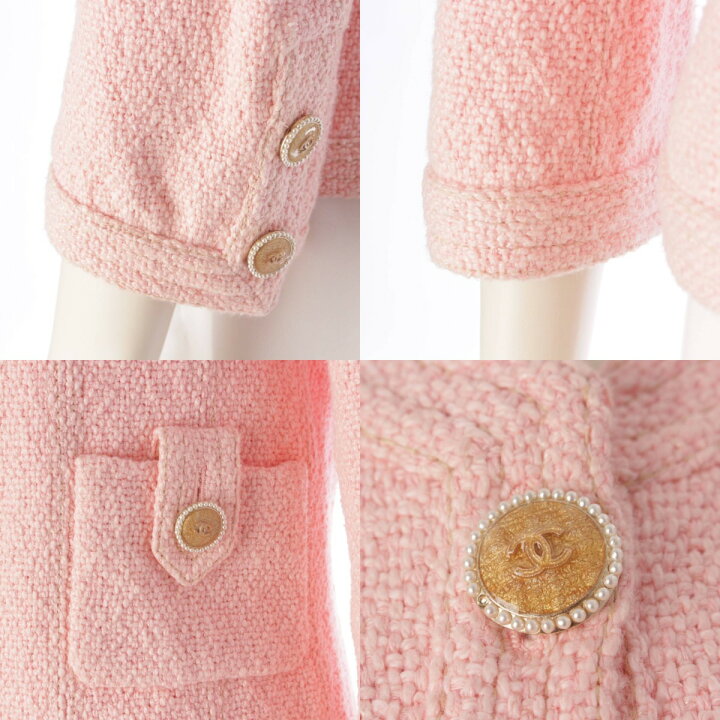 楽天市場】【シャネル】Chanel ココマーク パールボタン ツイード ノー 