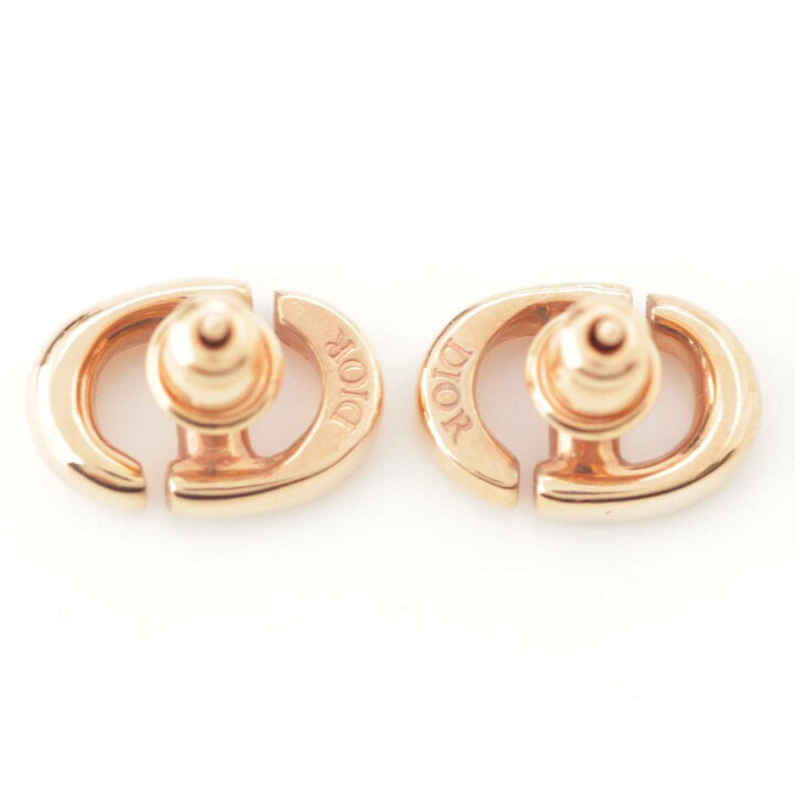 楽天市場】【ディオール】DIOR Petit CD ロゴ ピアス ピンクゴールド 