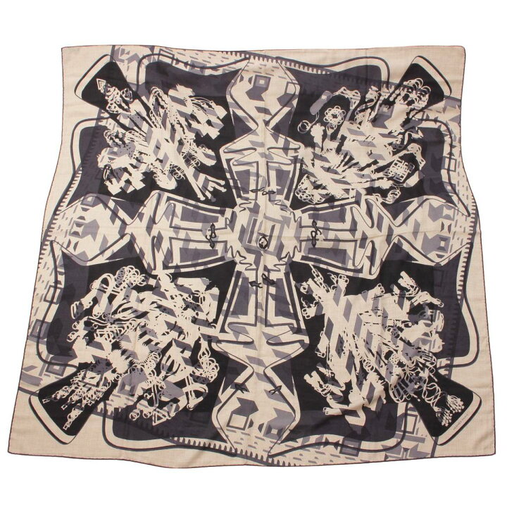 エルメス HERMES カレジェアン カレ140 Carre Geant LISTE EN CHAINES 