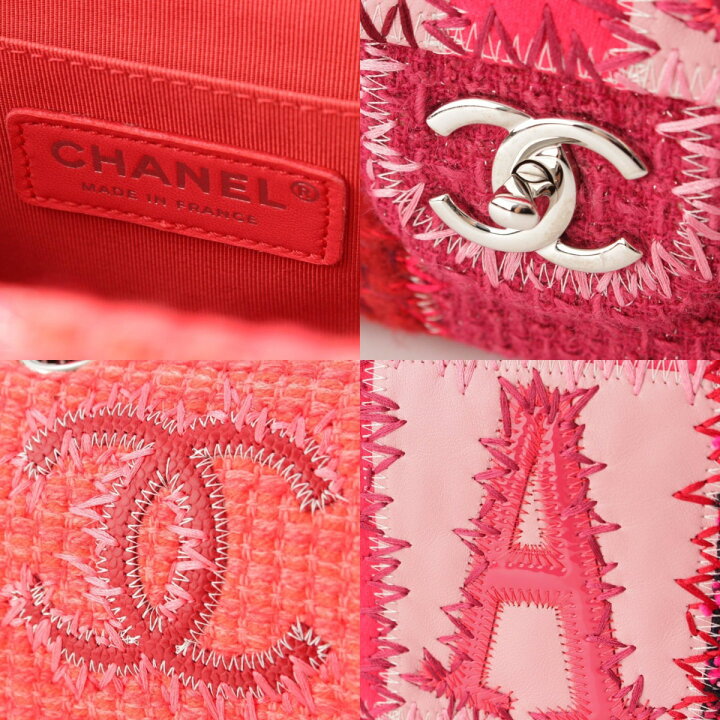 楽天市場】【シャネル】Chanel 23番台 ロゴ ツイードパッチワーク 