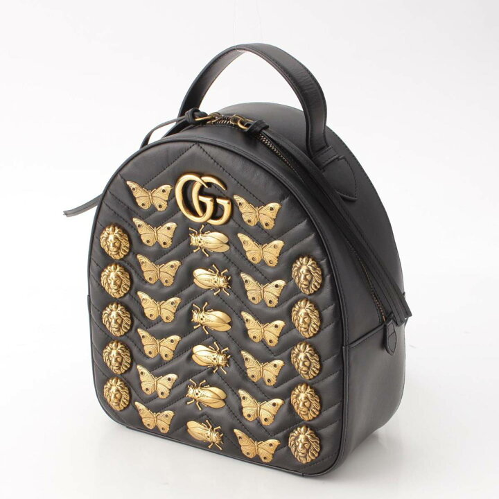 楽天市場】【グッチ】Gucci GGマーモント アニマル柄 バタフライ 