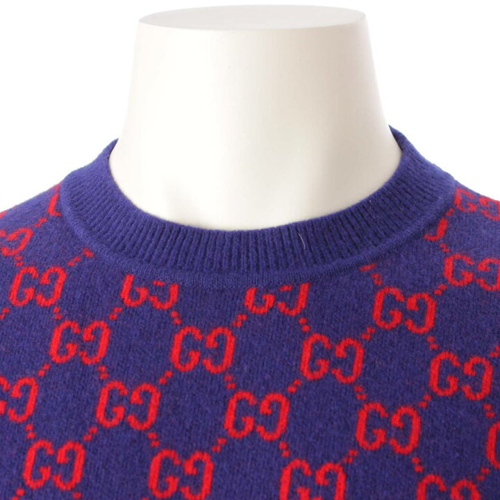 楽天市場】【グッチ】Gucci メンズ GGジャガード ウール カシミヤ 