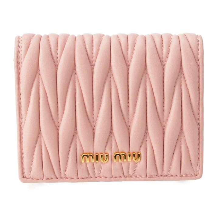 楽天市場】【ミュウミュウ】Miu Miu マテラッセ レザー 2つ折り 