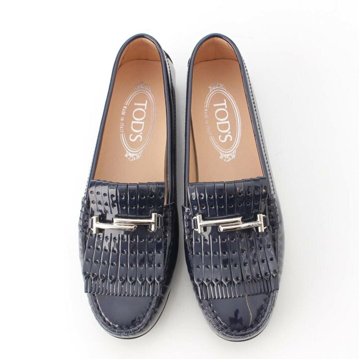楽天市場】【トッズ】Tods ダブルT タッセル パテントレザー 